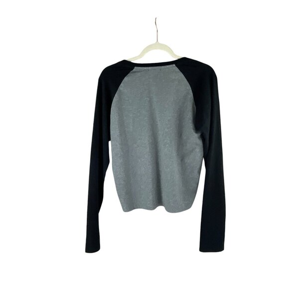 Social Collision Skull & Star Graphic Raglan Sleeve T Shirt 2X Black Gray Gothic - Picture 5 of 6